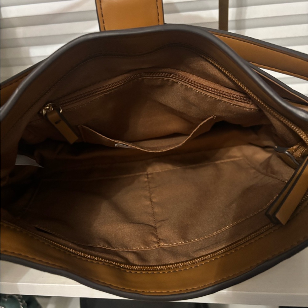 Liz Claiborne Faux Suede Shoulder Bag - Picture 4 of 4